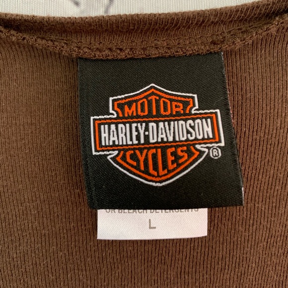 Harley Davidson Long Sleeved Women’s Tee Shirt Size Large Smoky Mountain TN - Picture 2 of 9